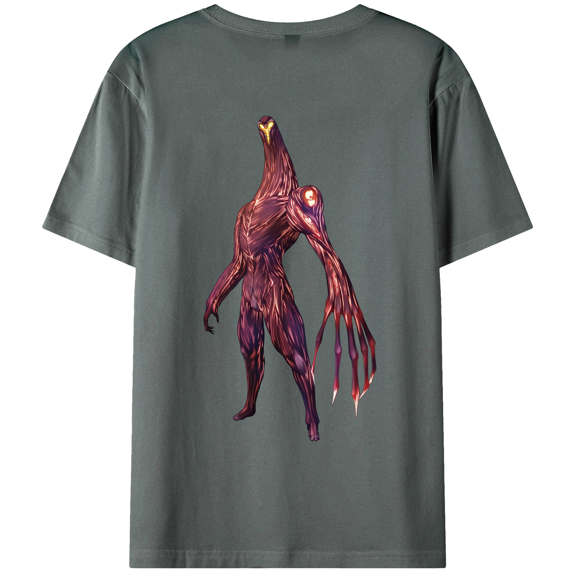（画像用） ウルトラマン Ultraman 綿100％ メンズ半袖Tシャツ（バックプリント） 通気性